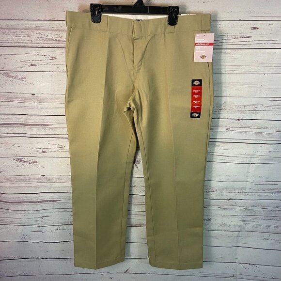 Dickies Women's Original Work Pants Size 16R (38 x 31) Mid Rise Khakis New - Picture 3 of 8